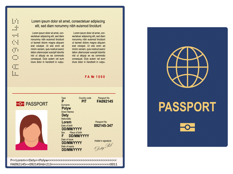 パスポート1ページ目